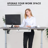 bounaspace cable management white withe clamp for standing desk and women image