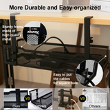 Mesh Black Cable Management Tray