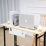 White Cable Management Tray for Under Desk